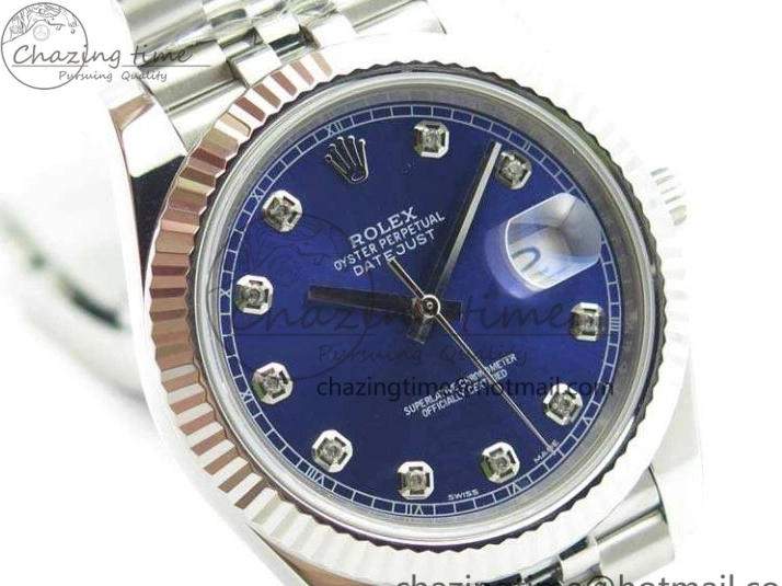 DateJust Noob Dial Best 1:1 Blue SS Jubilee On Diamond 228238 A3235 Edition Bracelet 0122
